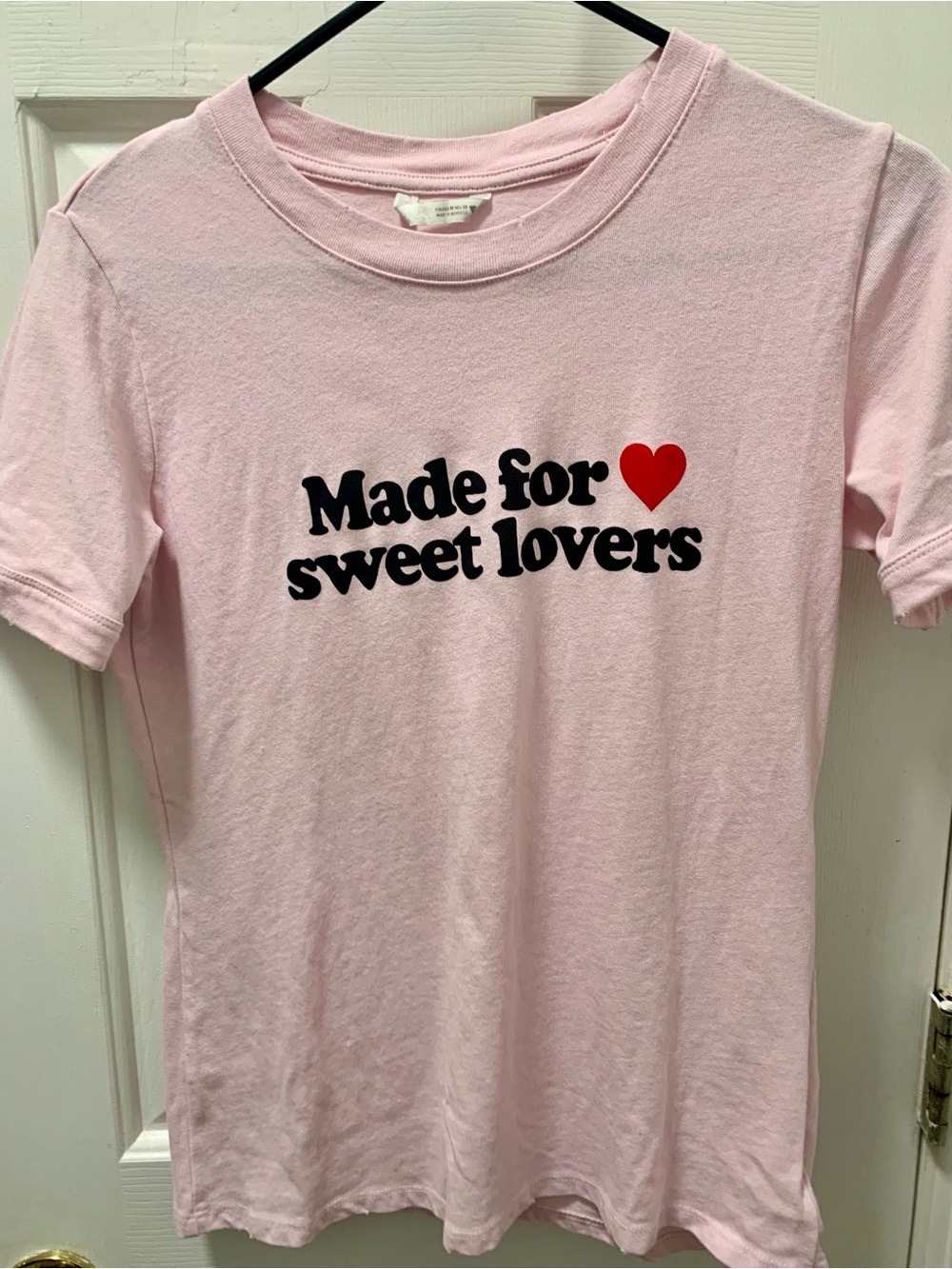 NWOT Zara Pink 100% Cotton Graphic Tee